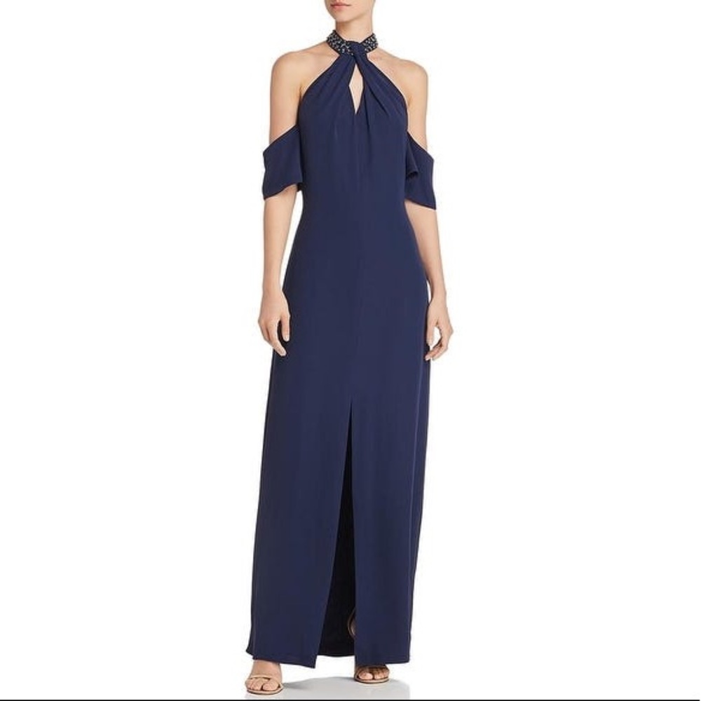 Formal Dress Crepe Keyhole
